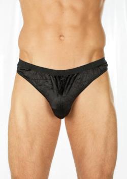 String avec fermeture Zip - Black - Size single