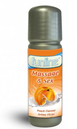 Lubrifiant SEX & MASSAGE FUNLINE - Peach - 30 ml