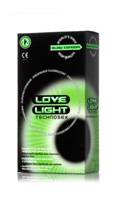 Préservatifs Fluo Love-Light - x12