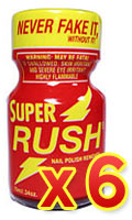 Click to see product infos- Poppers Super Rush x 6 (rouge jaune)