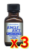 Cliquez pour voir la fiche produit- Poppers Jungle Juice Platinum 24ml x 3 - (propyle)