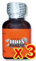 Click to see product infos- Poppers Iron Horse 24 ml x 3 - PwdFactory
