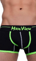 Click to see product infos- Boxer ''Neon Flash'' - Manview - Black/Green Neon - Size S