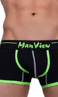 Cliquez pour voir la fiche produit- Boxer ''Neon Flash'' - Manview - Noir/Vert Non - Taille S