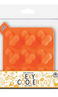 Cliquez pour voir la fiche produit- Bac à Glaçons zizi ''Sexy Cooler'' - Orange