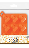 Cliquez pour voir la fiche produit- Bac  Glaons zizi ''Sexy Cooler'' - Orange