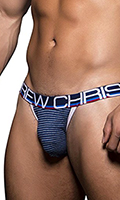 Click to see product infos- Andrew Christian - Compass Almost Naked Jock - Marine Blue - Size M