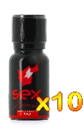 Click to see product infos- Poppers Sex line - Red (Amyle) x 10