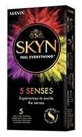 Click to see product infos- Préservatifs Manix Skyn 5 Senses  - x5