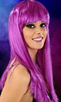 Cliquez pour voir la fiche produit- Perruque Cabaret Wigs - Coupe Longue - Violet
