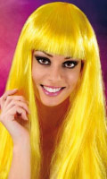 Click to see product infos- Perruque Cabaret Wigs - Coupe Longue - Yellow