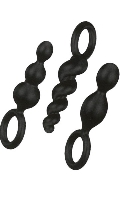 Click to see product infos- Pack 3 Satisfyer Plugs - Black