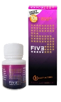 Cliquez pour voir la fiche produit- Stimulant FIVE ''5'' - Pillule rection - x10