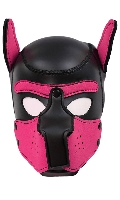 Click to see product infos- Cagoule Néoprène Chien - Black/Pink - Small
