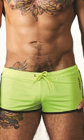 Click to see product infos- Boxer Short Urban Ibiza - Mr.B - Yellow Fluo/Dark Blue - Size M