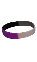 Cliquez pour voir la fiche produit- Bracelet Silicone Souple Asexuel