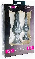 Click to see product infos- Coffret 3 Butt Plugs Noirs - Moove