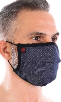 Click to see product infos- Pleated Mask ''Denim'' - TOF Paris - Dark Gray