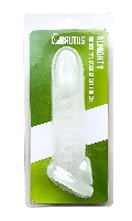 Click to see product infos- Gaine Ribbed Cock Sheath ''AlMighty'' - Brutus - Clear - Size 7 Inches