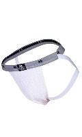 Click to see product infos- Adult Swimm/Jogger Supporter Bike (Jock Strap ceinture 1'') - White/Light Gray - Size XL