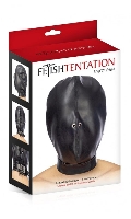 Cliquez pour voir la fiche produit- Cagoule BDSM Simili-Cuir (sans ouverture) - Fetish Tentation