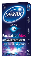 Cliquez pour voir la fiche produit- Prservatifs Manix Pack Excitation Max - x14