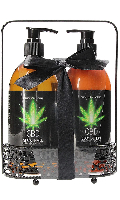 Click to see product infos- CBD - Bath and Shower - Travel set - Green Tea Hemp Oil