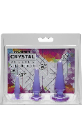 Cliquez pour voir la fiche produit- Anal Initiation Kit Crystal Jellies - Doc Johnson - Violet