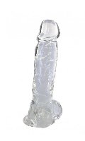 Cliquez pour voir la fiche produit- Gode Ultra Doux - Pure Jelly - Transparent - Taille 8.5'' (21.5cm)