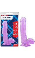 Cliquez pour voir la fiche produit- Gode Transparent Hi-Rubber - Chisa Novelties - Violet - Taille 7'' (18cm)