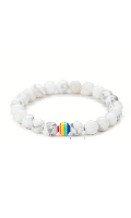 Click to see product infos- Bracelet Rainbow Perles - White