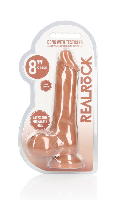 Click to see product infos- Dildo Realistic - RealRocK - Brown - Size 8 Inches