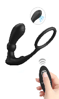 Cliquez pour voir la fiche produit- Plug anal vibrant télécommandé et cockring Warren <span style=color:brown;>[Pré-commande]</span>