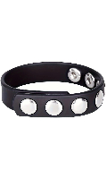 Cliquez pour voir la fiche produit- Cock Strap Simili-Cuir 7 pressions (7P/2P)