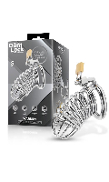 Cliquez pour voir la fiche produit- Cage de Chasteté Métal ''Warden'' - DomLock - Taille M