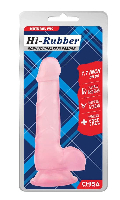 Cliquez pour voir la fiche produit- Gode Transparent Hi-Rubber - Chisa Novelties - Rose - Taille 7.5'' (19cm)