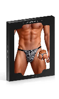 Cliquez pour voir la fiche produit- String Homme Zèbre - ParisHollywood - Noir - Taille S/M