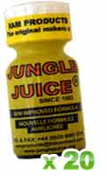 Click to see product infos- Poppers Jungle Juice anglais RAM 25 ml x 20