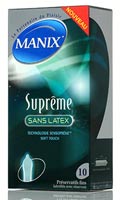 Cliquez pour voir la fiche produit- Préservatifs Manix Suprême (sans latex) - x10