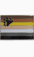 Click to see product infos- Pin's Bear Flag (droit)