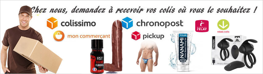 livraison commerce chronopost et mondial relay possible port gratuit sexshop gay AGayN !