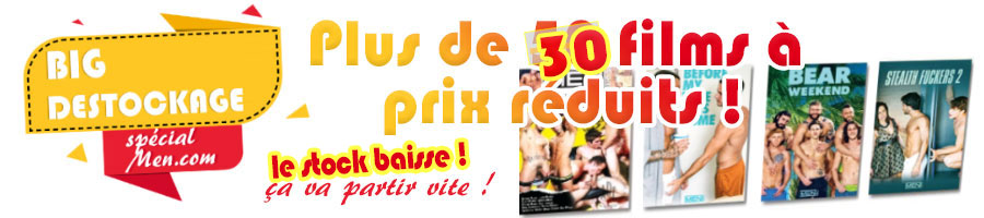 PROMO EXTRA sur les films XXX Gay MEN.com Cliquez ici +  Port Gratuit sur votre sexshop Gay AGayN