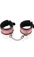 Click to see product infos- Menottes Chevilles Entraves Cuir Rose