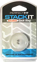 Click to see product infos- Stack It SilaSkin Cock Ring - Perfect Fit - Clear