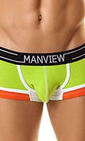 Click to see product infos- Boxer ''Campus City Boy'' - Manview - Green/Orange - Size S