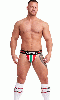 Click to see product infos- JockStrap  Urban ''Rome'' - Mr.B - Red/Green - Size XL