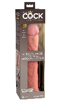 Click to see product infos- Realistic Dual Density - King Cock Elite - Natural - Size 11 Inches