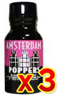 Click to see product infos- Poppers Amsterdam x 3