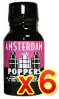 Click to see product infos- Poppers Amsterdam x 6